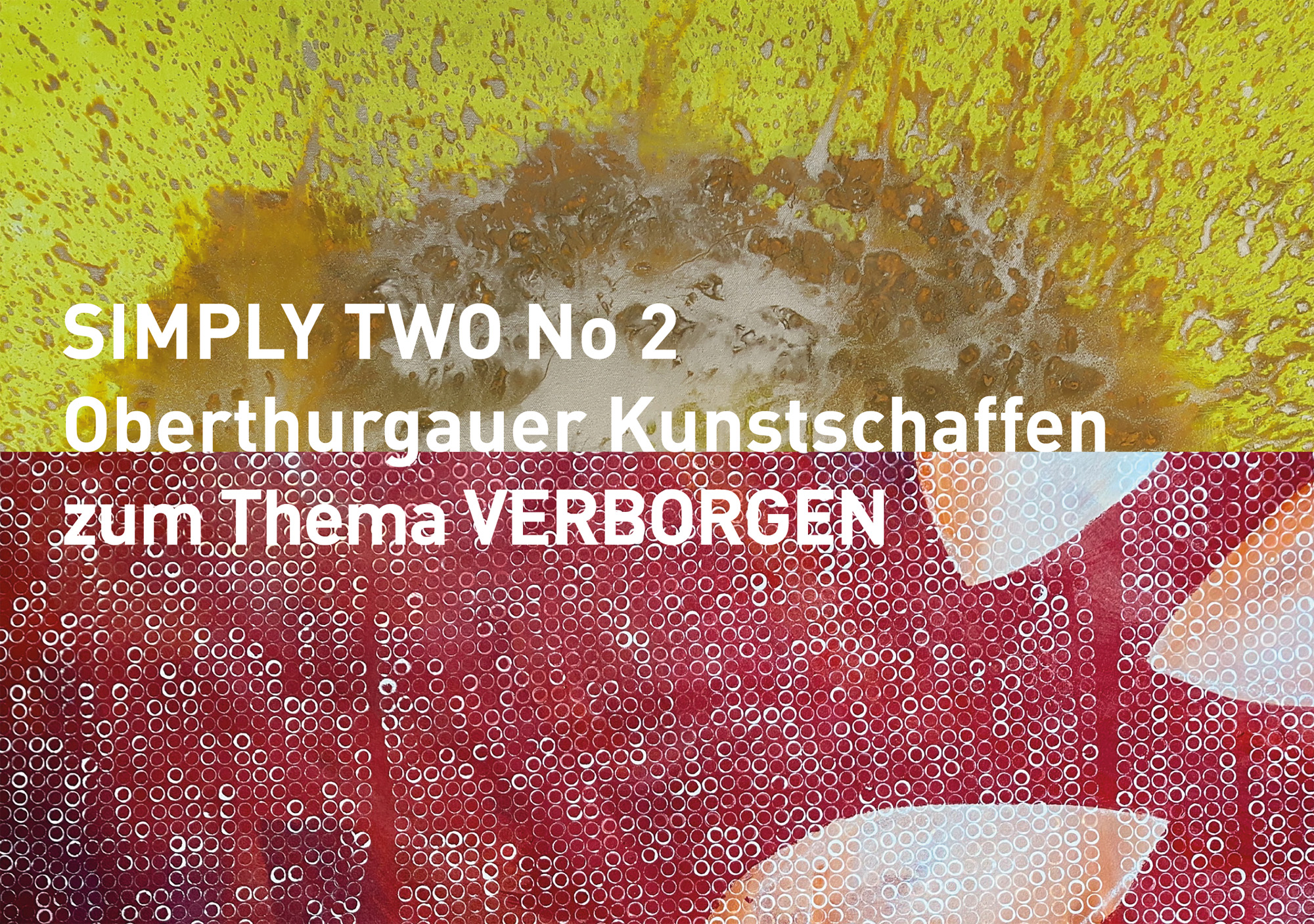 Flyer Ausstellung Simply Two Verborgen